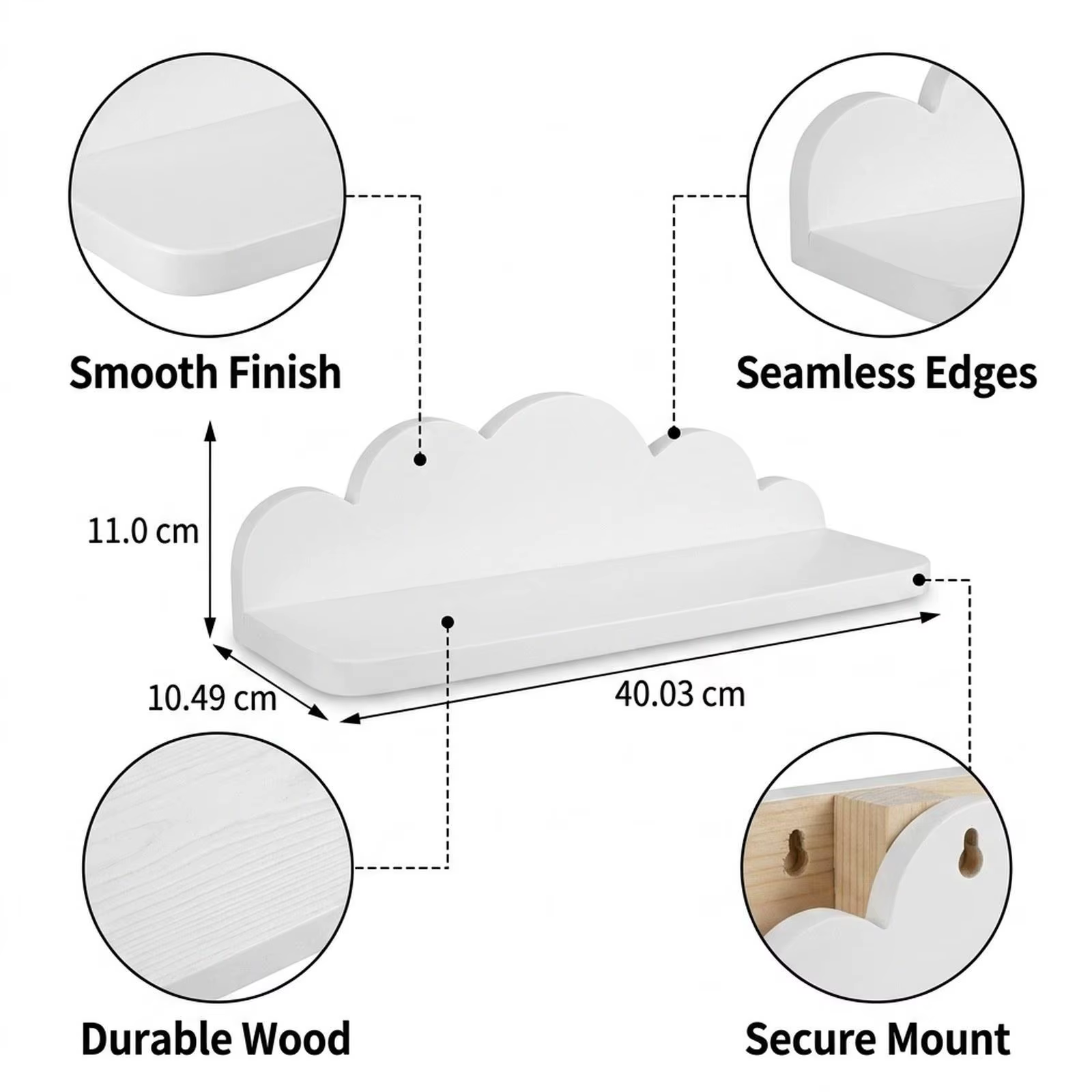 Estante flotante de pared para juguetes y comida de gatos y perros - imagen 5