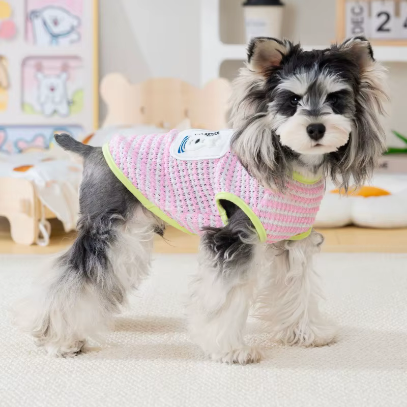 Chaleco veraniego de malla para perros y gatos con dibujos animados - imagen 3