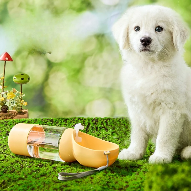 Botella de agua portátil para perros y gatos: tazón viaje exterior - imagen 4
