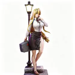 Figura femenina de resina 1:24 para modelismo, sin pintar ni montar
