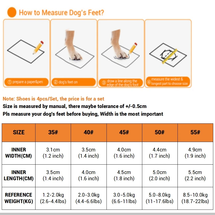 Botas de invierno impermeables con forro polar para perros pequeños GLORIOUS KEK