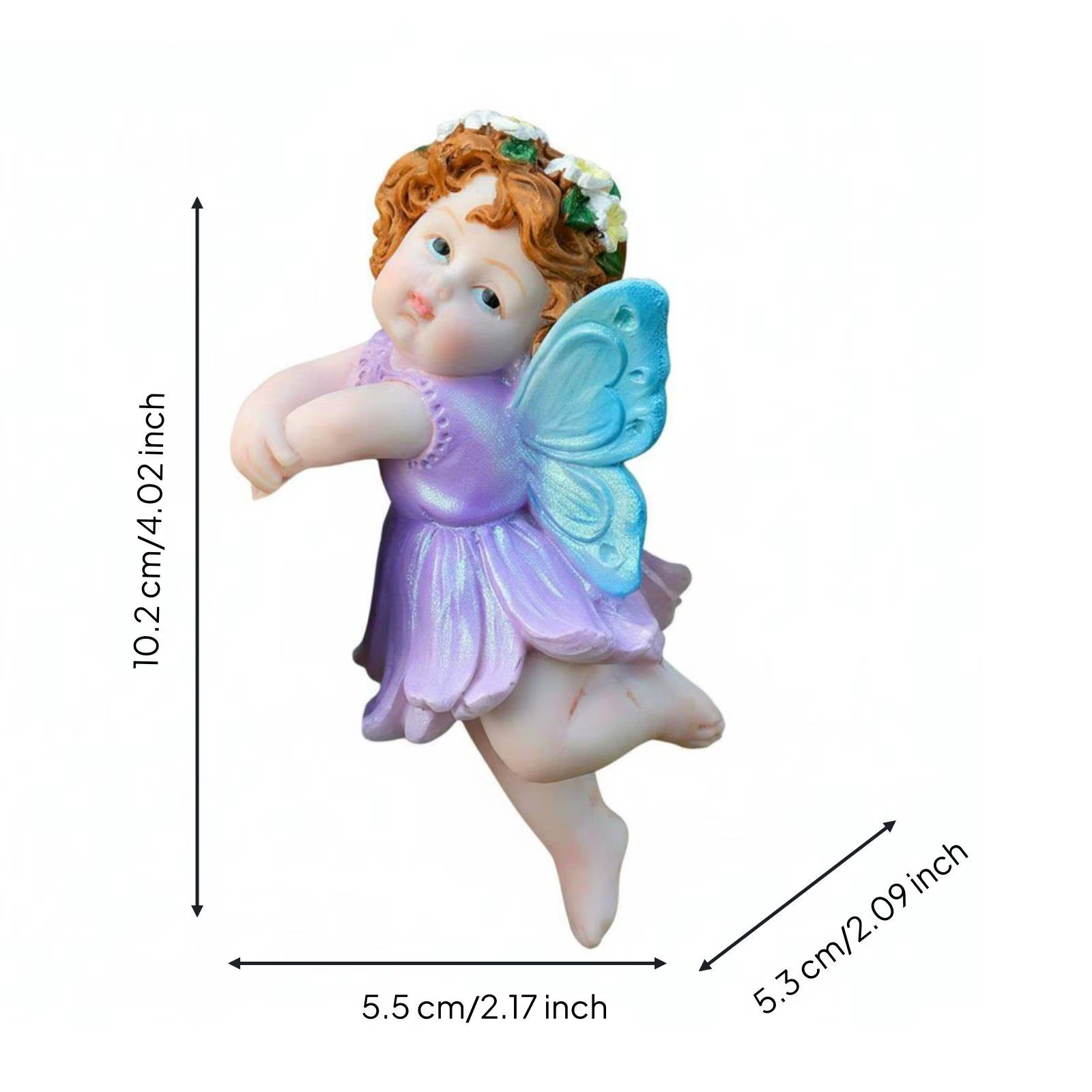 Figura de hada decorativa para jardín – Colgante de maceta - imagen 5