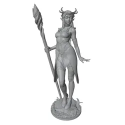 Figura anime gris en 3D sin montar, decoración de habitación