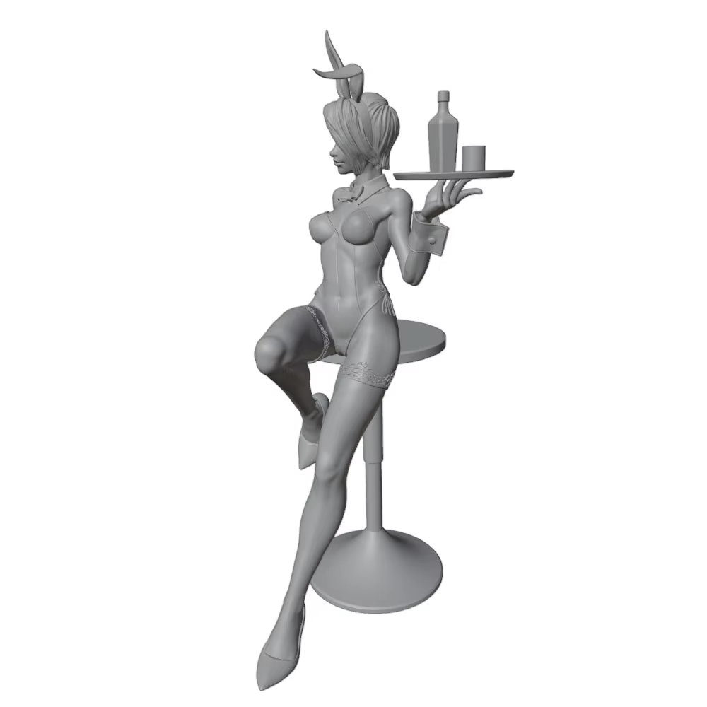 Kit de maqueta 3D DIY figura gris sin montar ni pintar