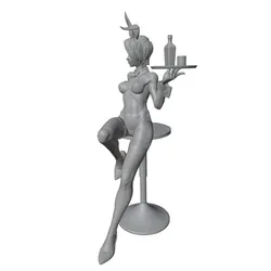 Kit de maqueta 3D DIY figura gris sin montar ni pintar
