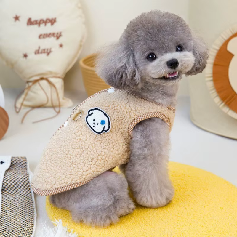 Abrigo otoñal de felpa suave para perros y gatos – Suéter cálido