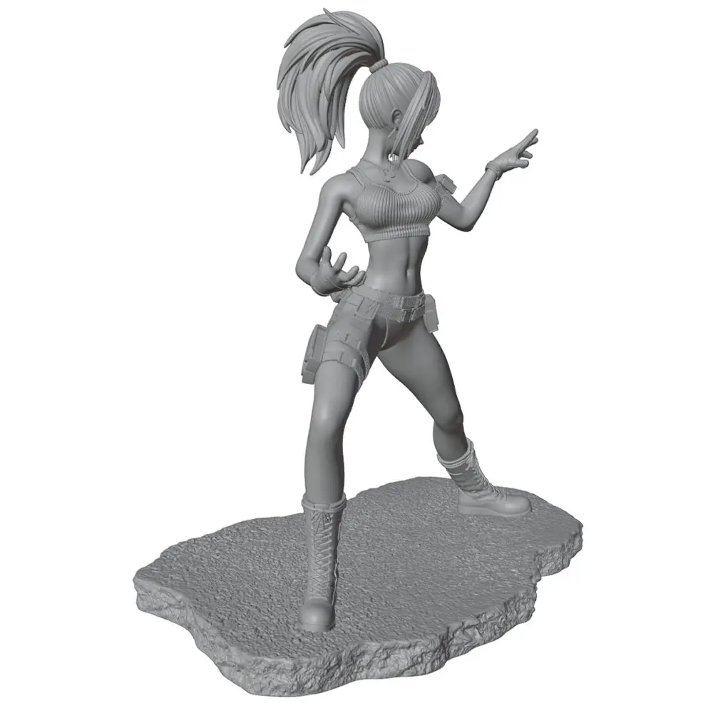 Base de la figura de resina para montaje