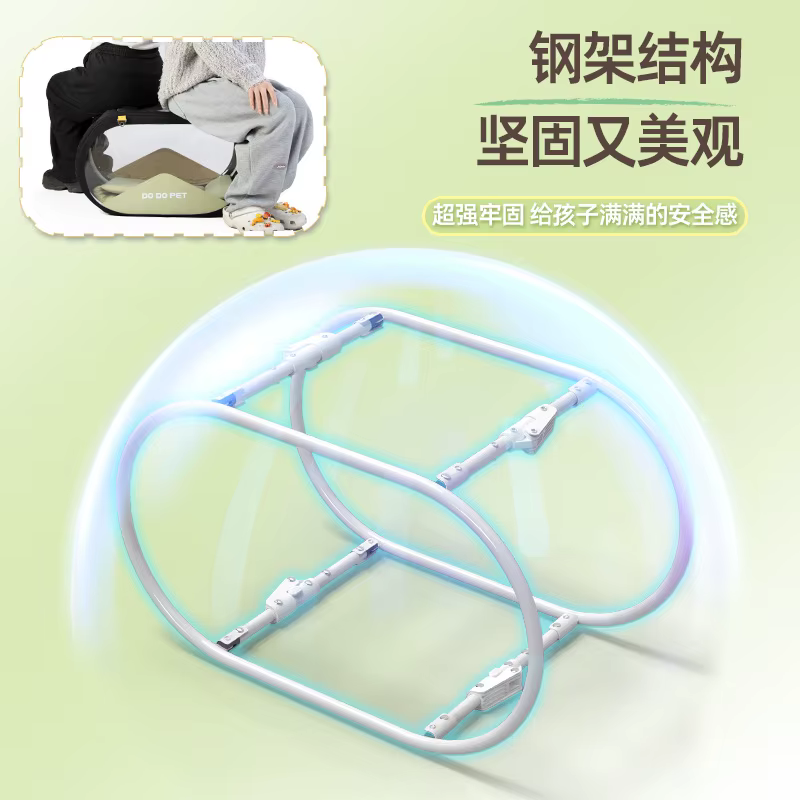 Carreola desmontable plegable para perros y gatos, viaje en coche - imagen 3