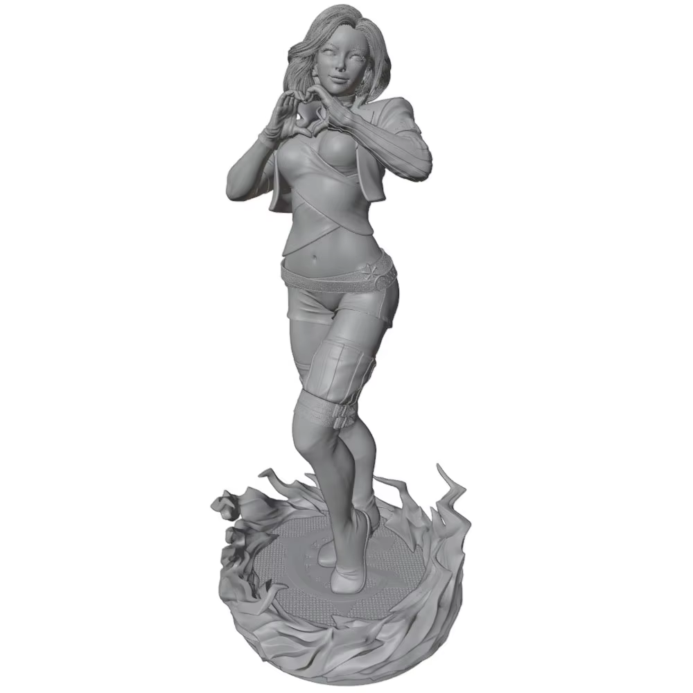 Figura de resina impresa en 3D DIY gris, sin montar ni pintar - imagen 5