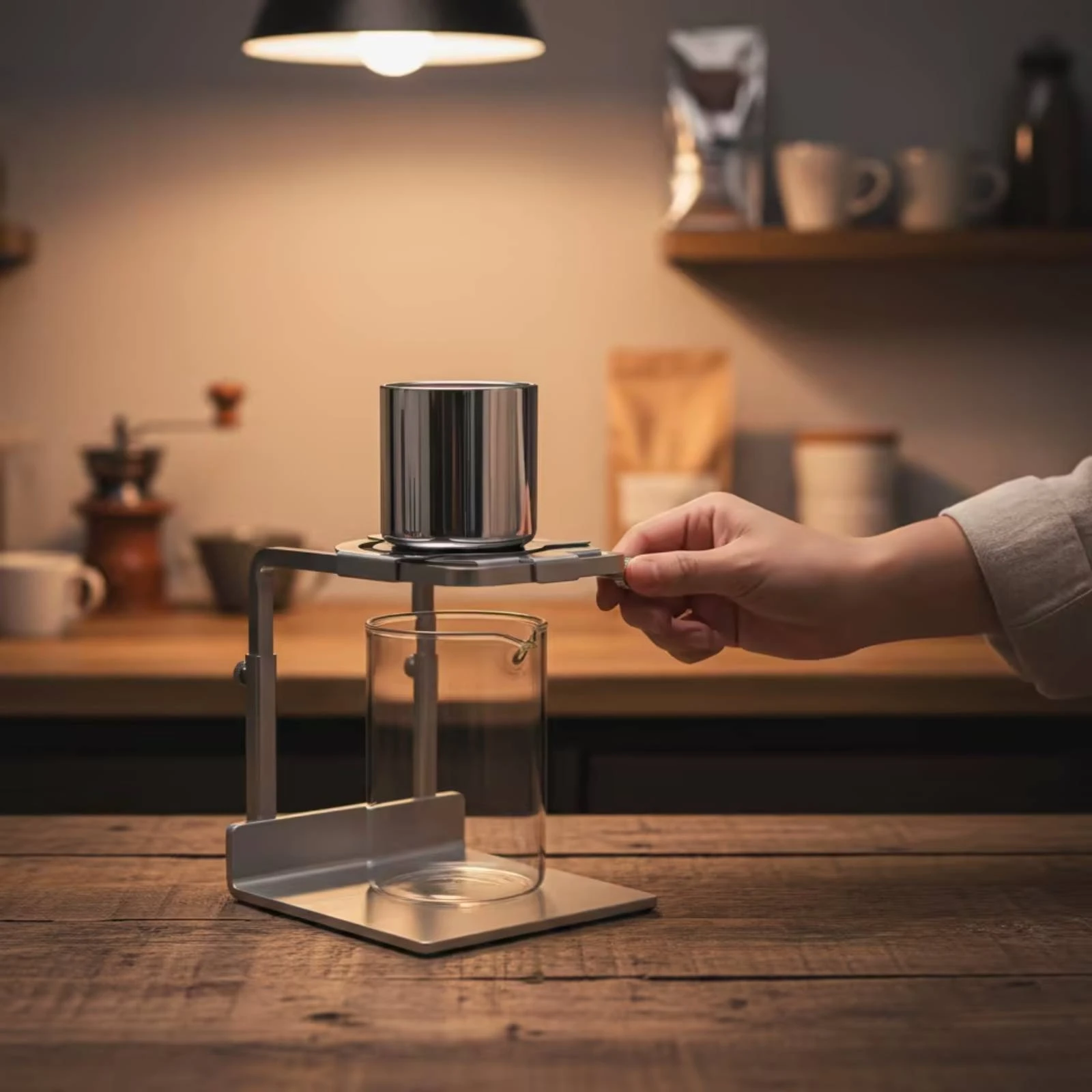 Filtro reutilizable de acero inoxidable para cafetera de goteo Veken - imagen 4