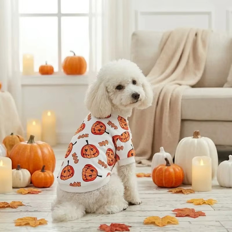 Camiseta de Halloween con Calabaza para Perro Pequeño y Mediano - imagen 4