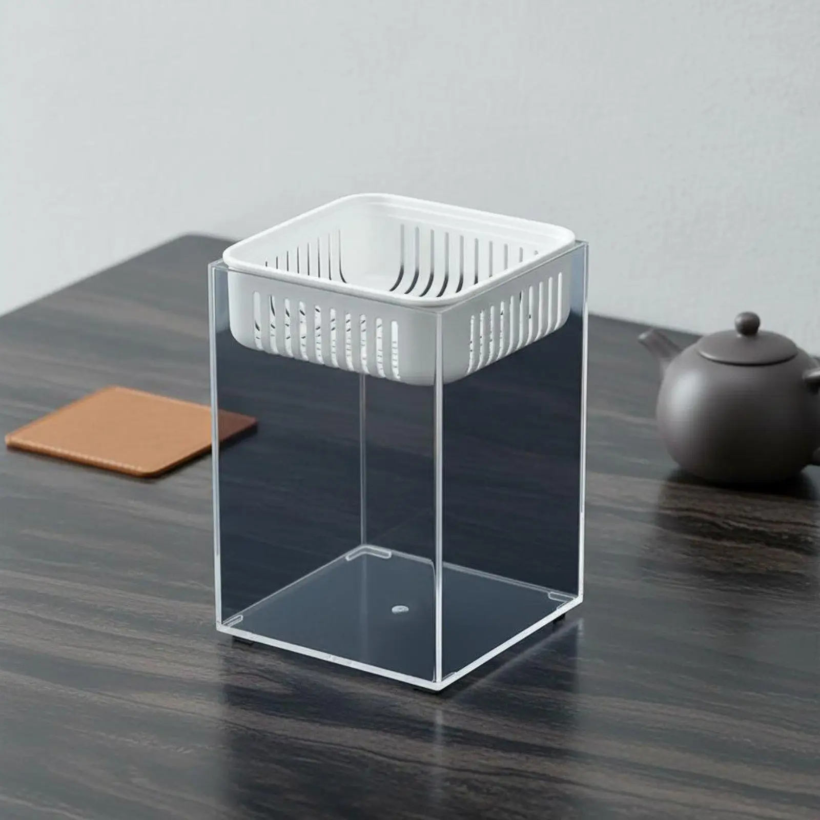 Papelera Compacta para Gato – Contenedor Mini para Arenero y Escritorio - imagen 2