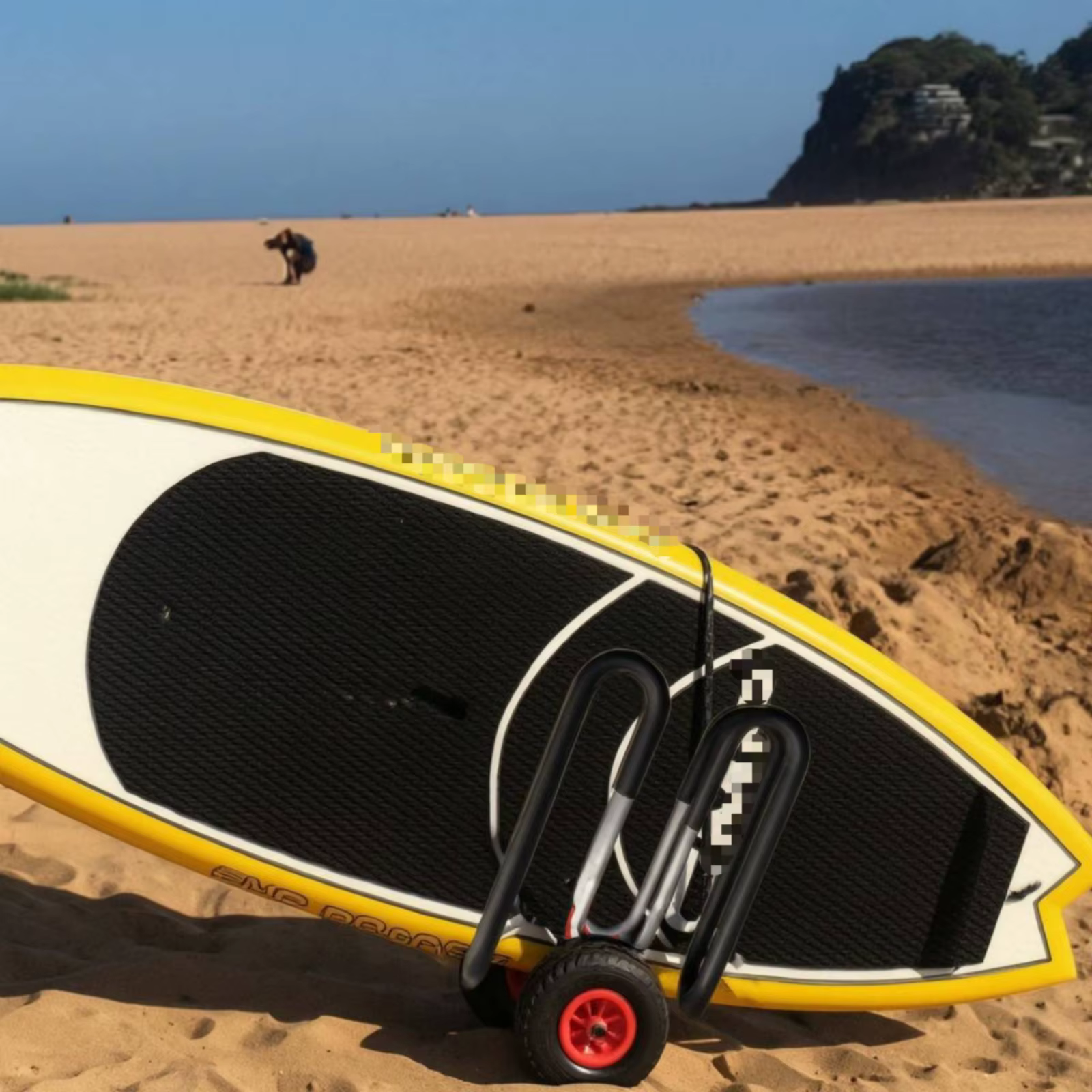 Carrito para tabla de surf o SUP con asas en U y ruedas - imagen 3