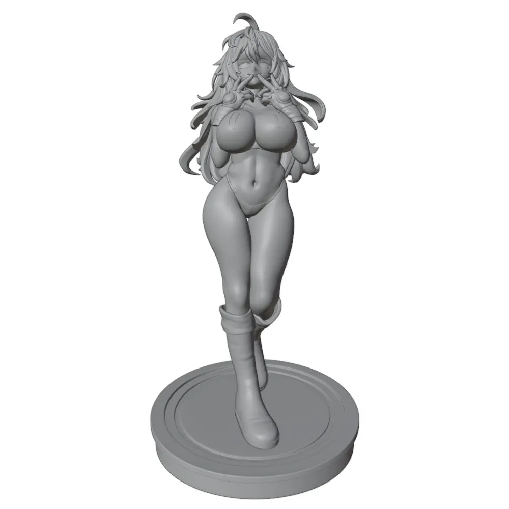 Figura Resina GK Escala 1/24 Chica Coleccionable 75mm – Kit Miniatura DIY sin Pintar - imagen 4