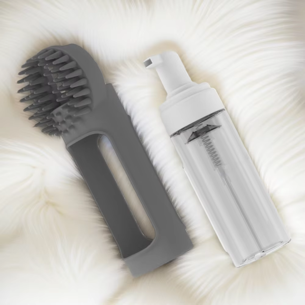 Cepillo baño silicona para perros y gatos con guante masaje - imagen 4