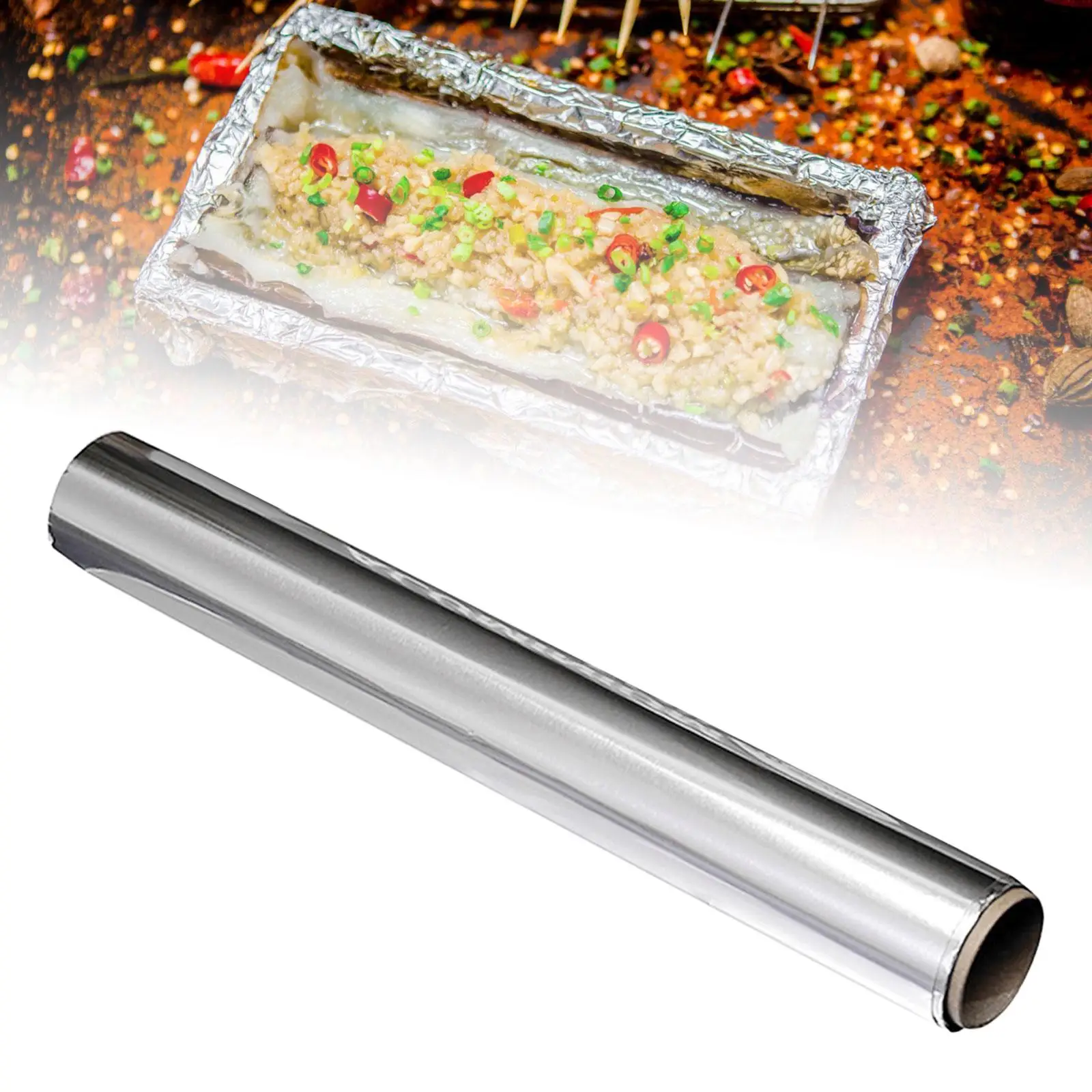 Papel de Aluminio Antiadherente para Asar y Horno – Rollo Resistente