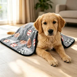 Manta térmica diseño fútbol para perros y gatos, cama o sofá