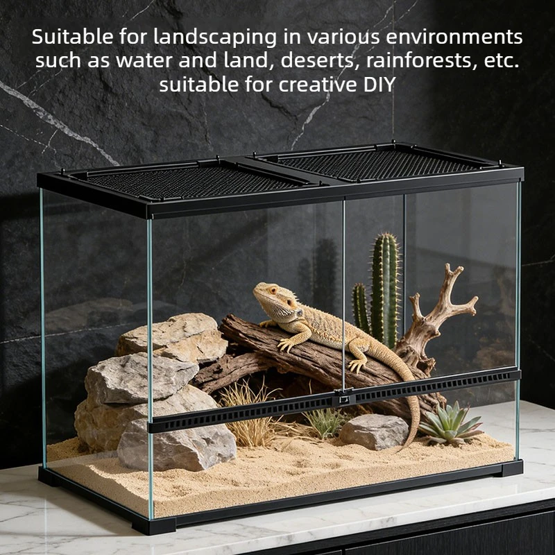 Diseño transpirable para cría de reptiles