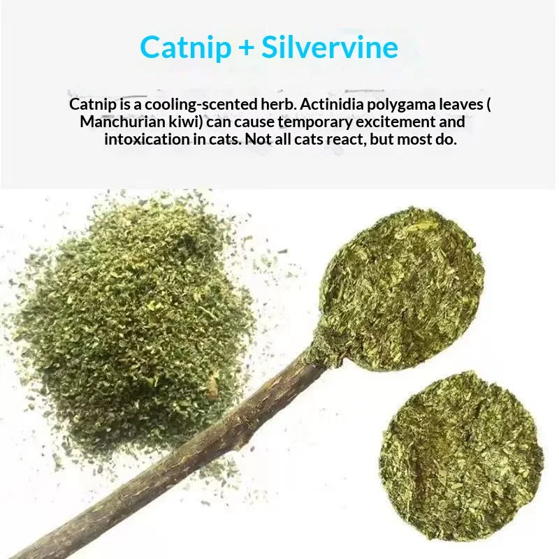 Palitos hierba gatera Silver Vine y bolas de menta para gatos - imagen 2