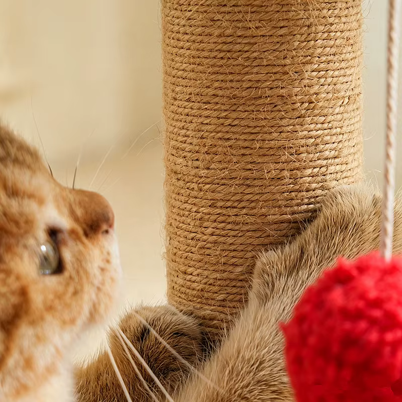 Árbol rascador para gatos de sisal: protector sofá y garras - imagen 3