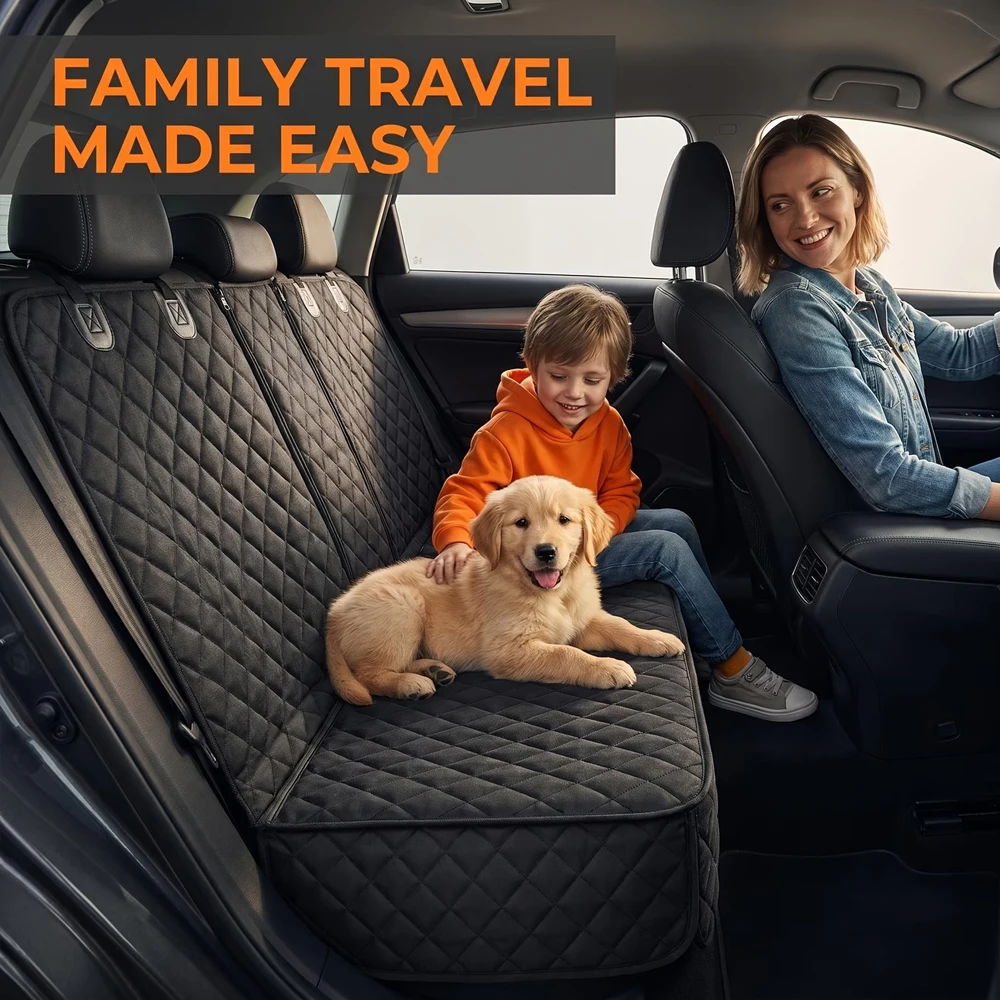 Funda protectora asiento trasero coche para perros grandes impermeable - imagen 3