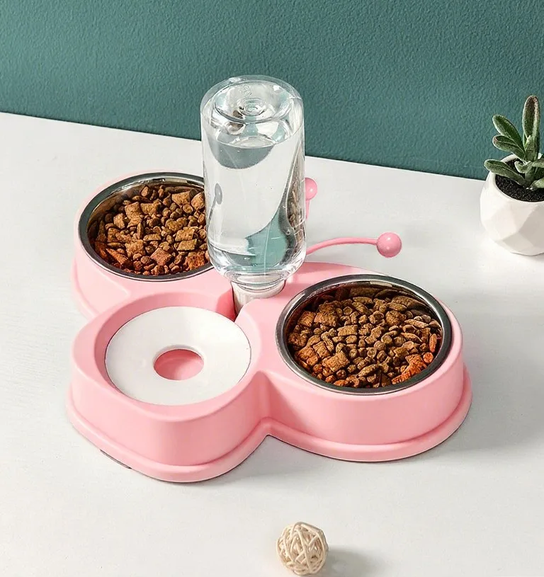 Detalle del tazón de comida para perros