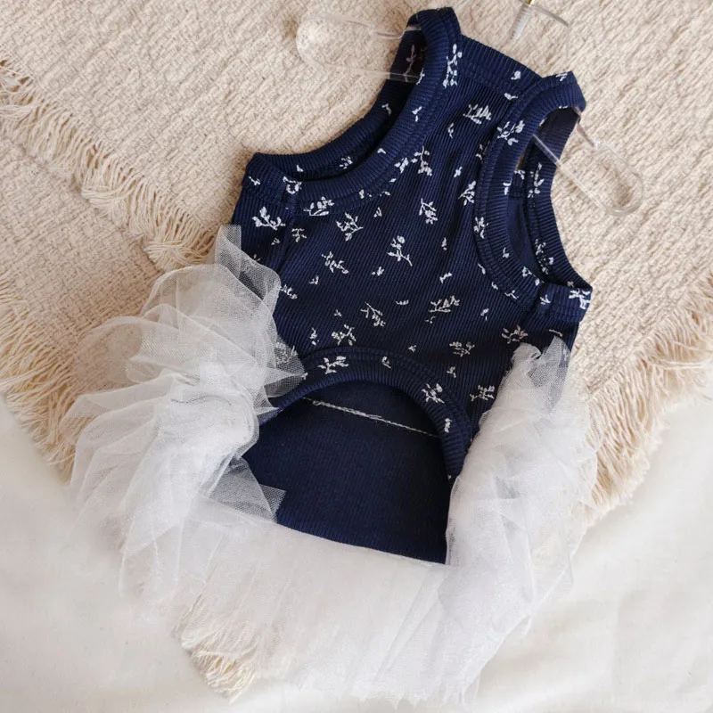 Vestido de malla floral para perros pequeños y medianos – Shih Tzu y caniche - imagen 4