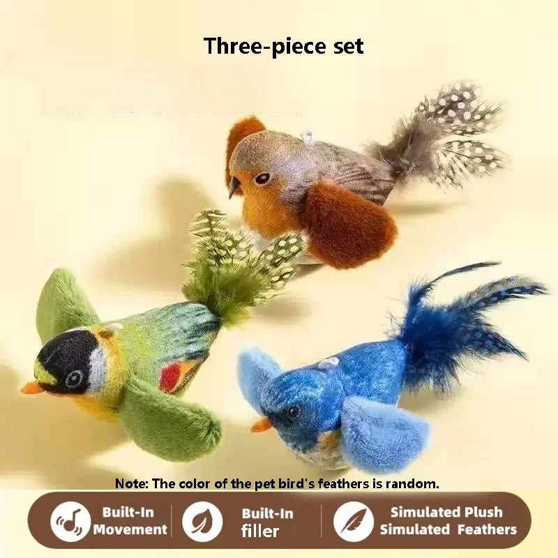 Juguete pájaro para gatos desgaste natural