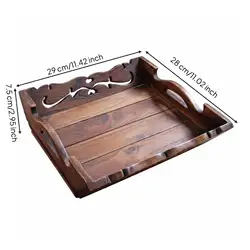 Bandeja Madera para Gato y Perro – Estilo Retro Vintage para Comida