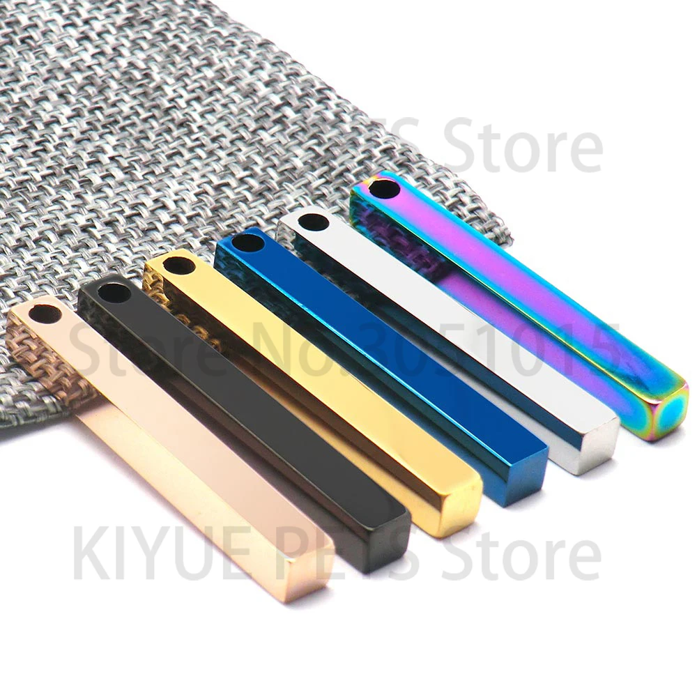 Colgantes de acero inoxidable para collar de perro y gato DIY - imagen 4