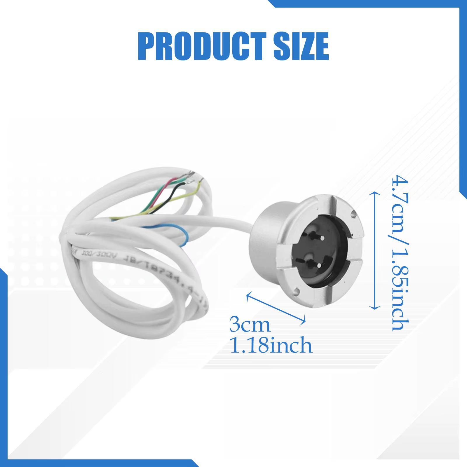 Detector de nivel de agua en acero inoxidable para acuarios