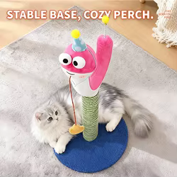 Árbol rascador para gatos pequeños de interior con postes serpiente