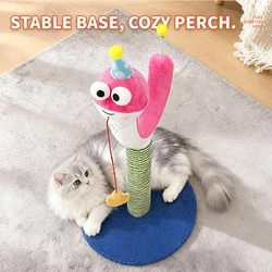 Árbol rascador para gatos pequeños de interior con postes serpiente