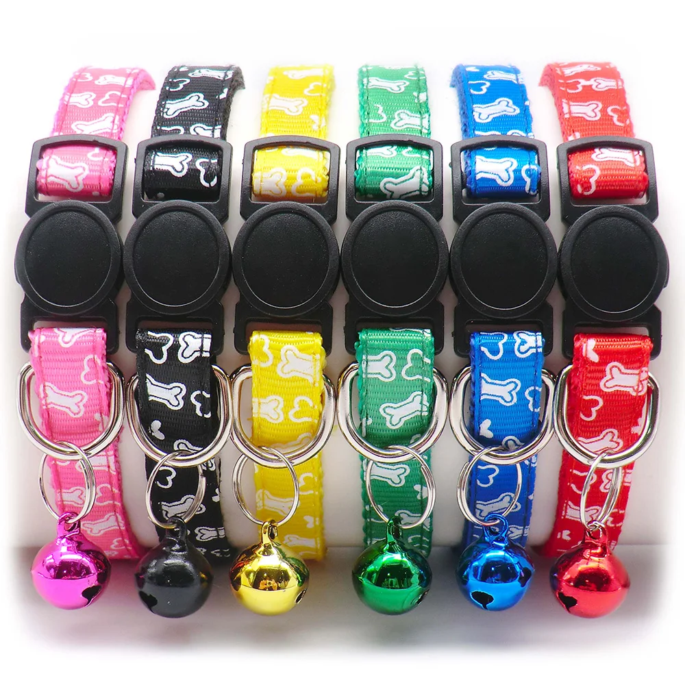 Collares ajustables para mascotas en varios colores