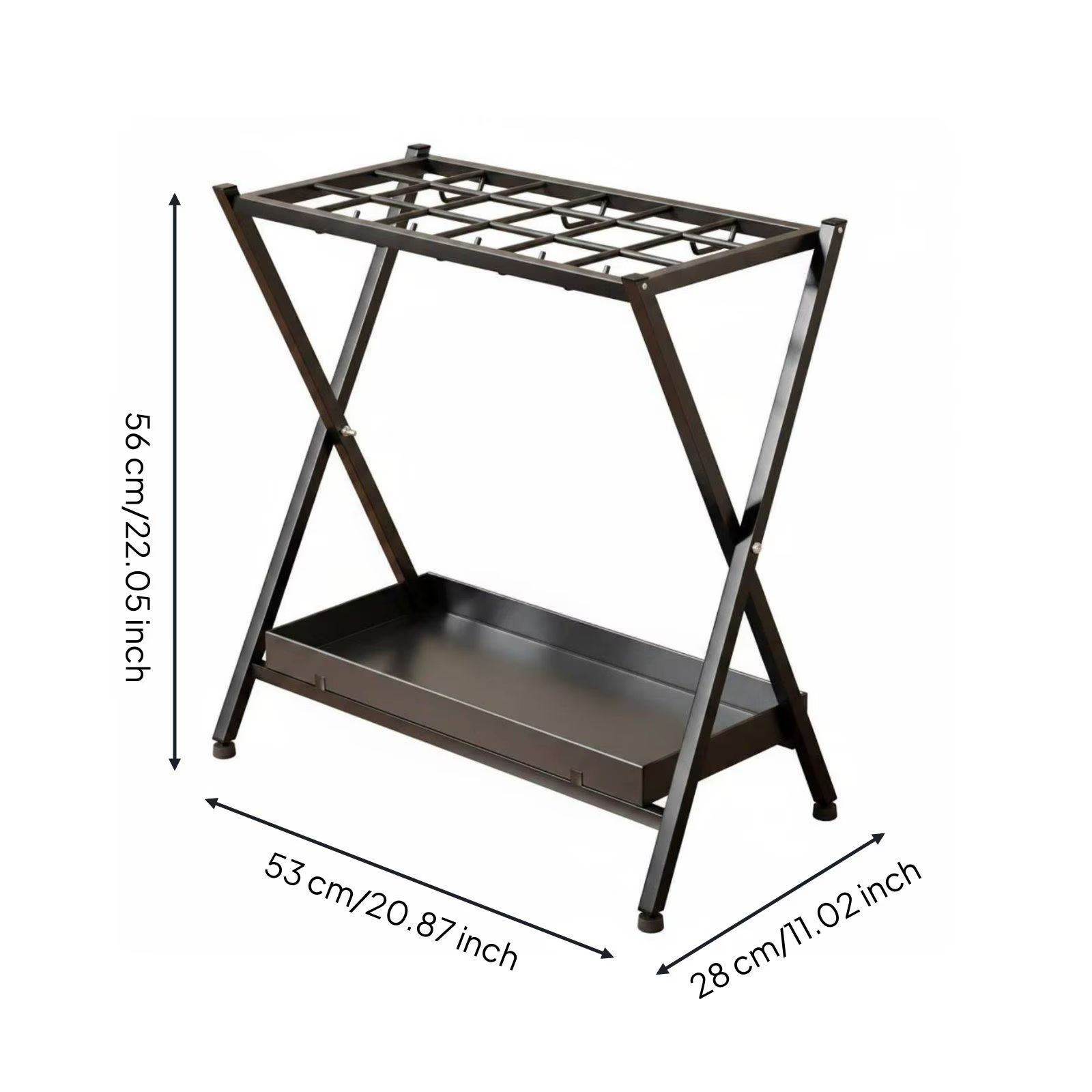 Soporte Plegable para Paraguas y Raquetas – Organizador de Entrada - imagen 2