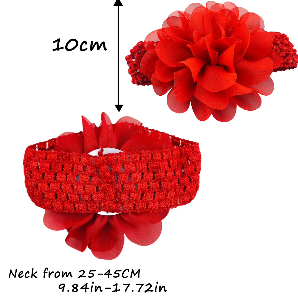 Diademas florales para perros – Lazos elásticos coloridos de cachorro