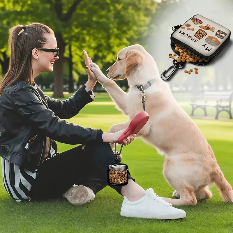 Bolsa de premios para perros con mosquetón y cremallera - imagen 3