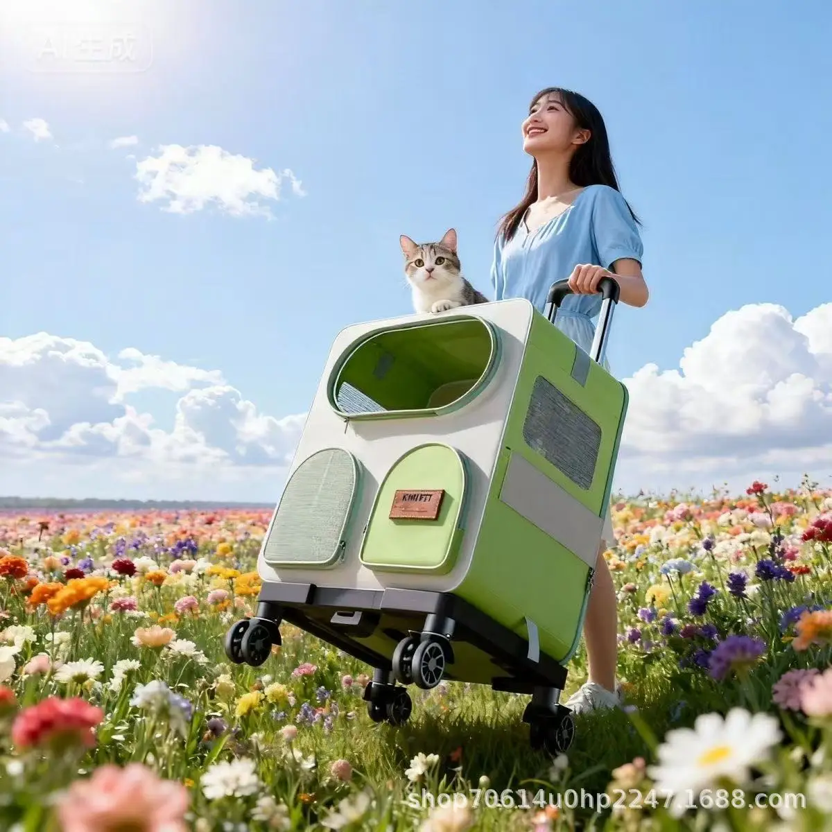Bolsa en uso para salida al aire libre