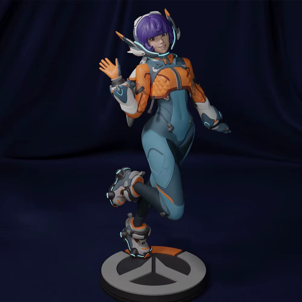 Figura decorativa DIY para gatos y perros, miniatura 3D gris - imagen 3