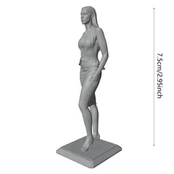Miniatura de resina para pintar – chica elegante