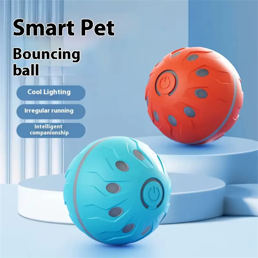 Pelota interactiva automática USB para perros y gatos
