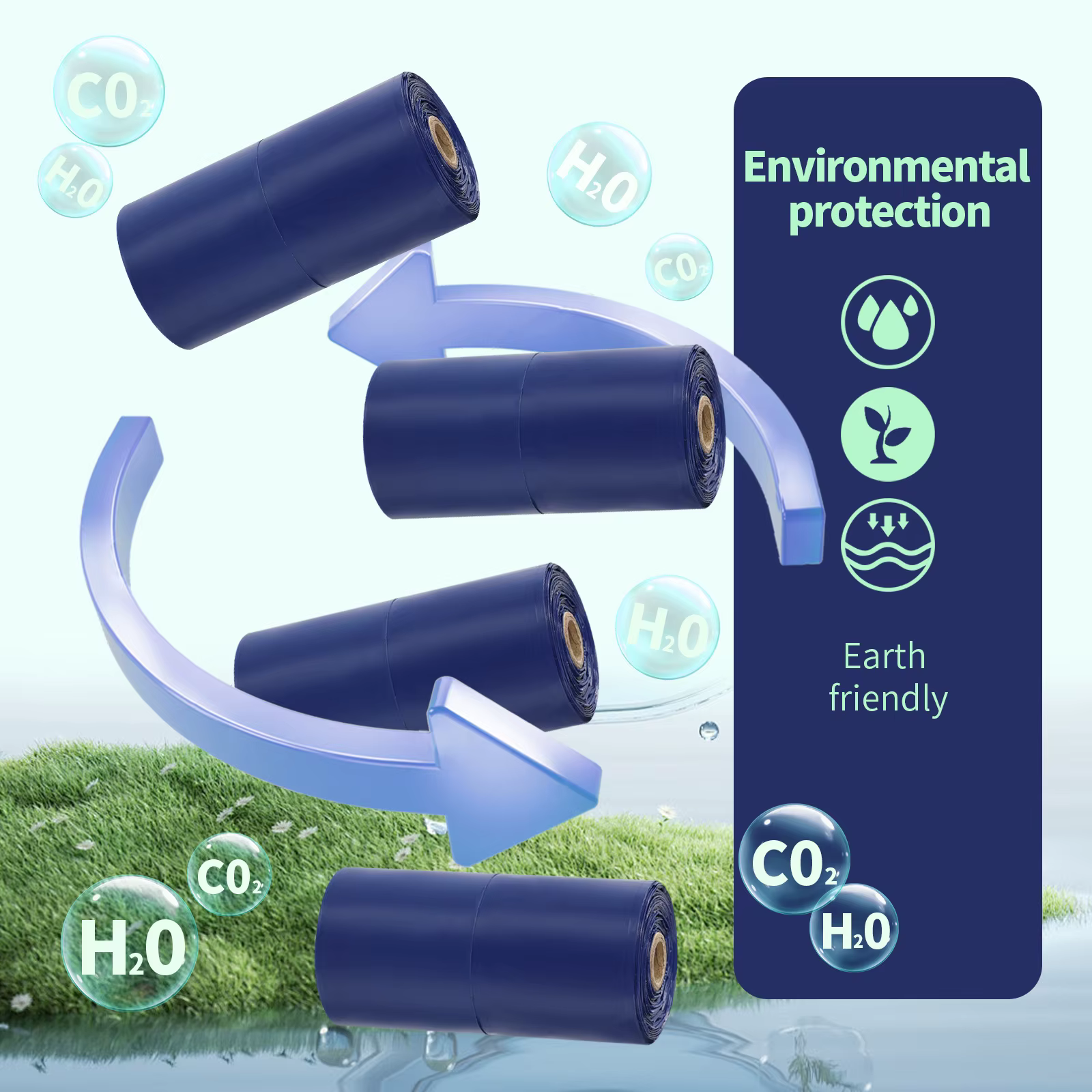 Dispensador de bolsas para heces portátil de perros y gatos - imagen 2