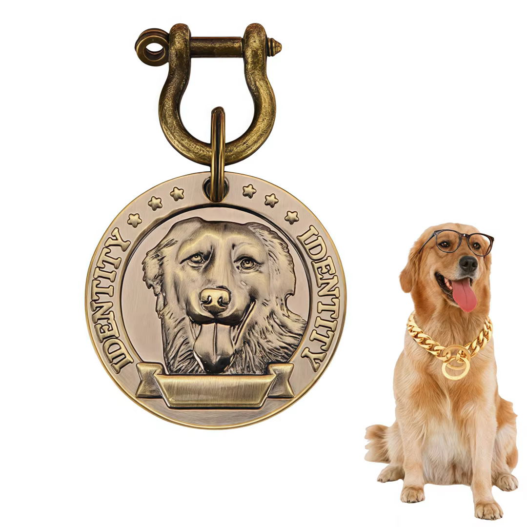 Collar personalizado con placa de identificación para perros y gatos - imagen 2