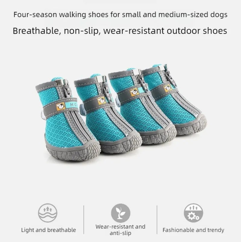 Zapatos para perros LZJV vistos desde distintos ángulos