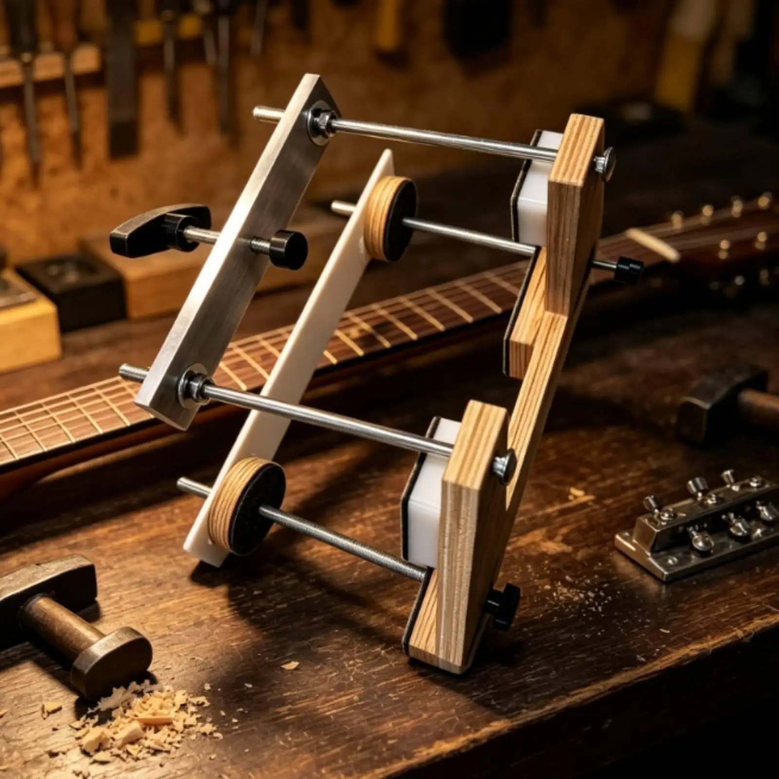 Jig Ajustable para Mástil de Guitarra – Reajuste Seguro para Taller - imagen 5