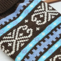 Jersey cálido de punto a rayas para perros y gatos pequeños