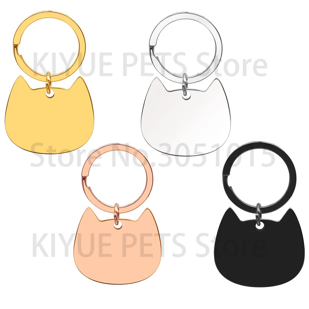 Chapa identificativa de acero inoxidable personalizada para gatos - imagen 4