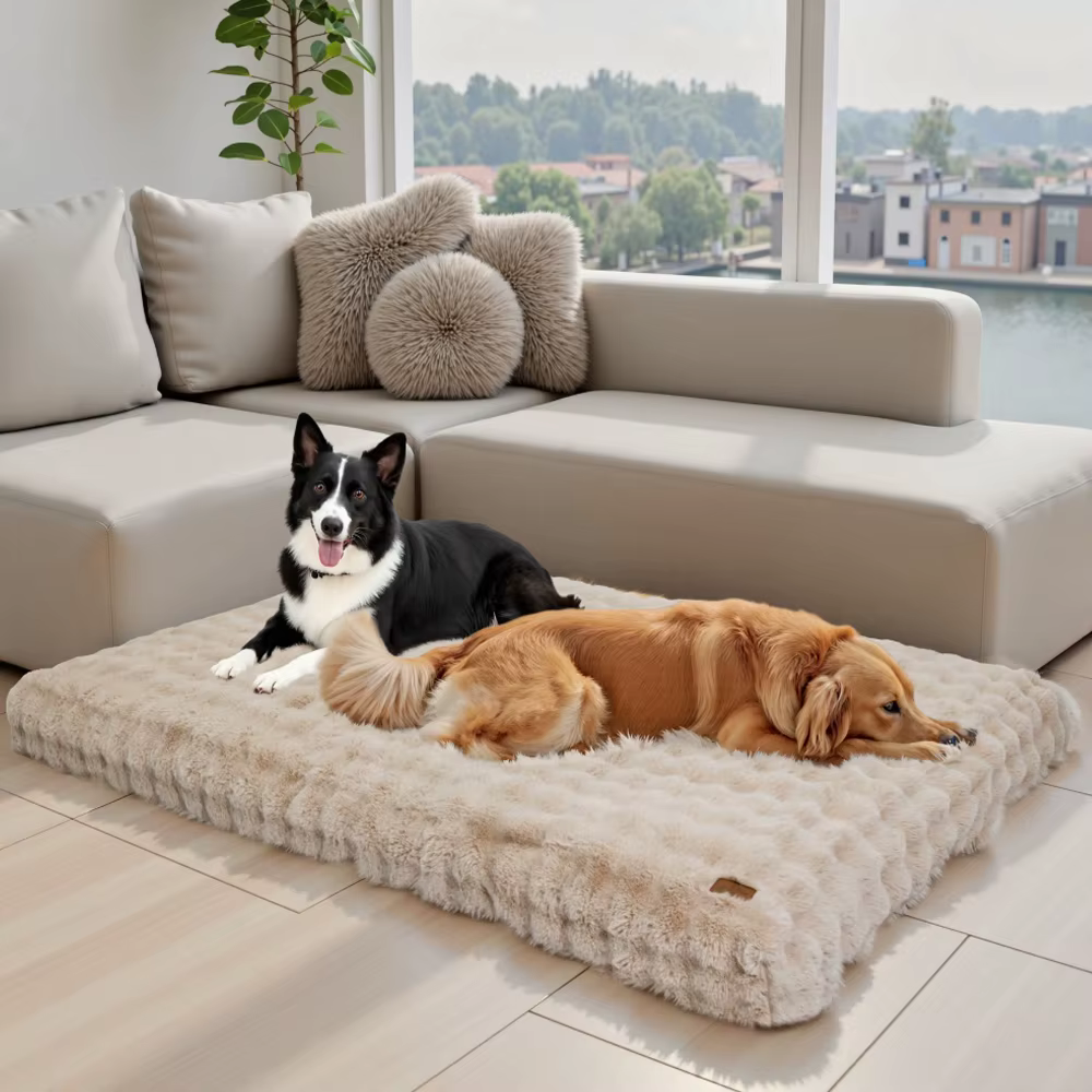 Cama de perro lavable – Colchón suave grande para jaula