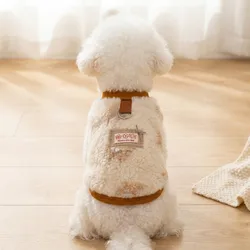 Chaleco polar con anilla D para perros pequeños y gatos