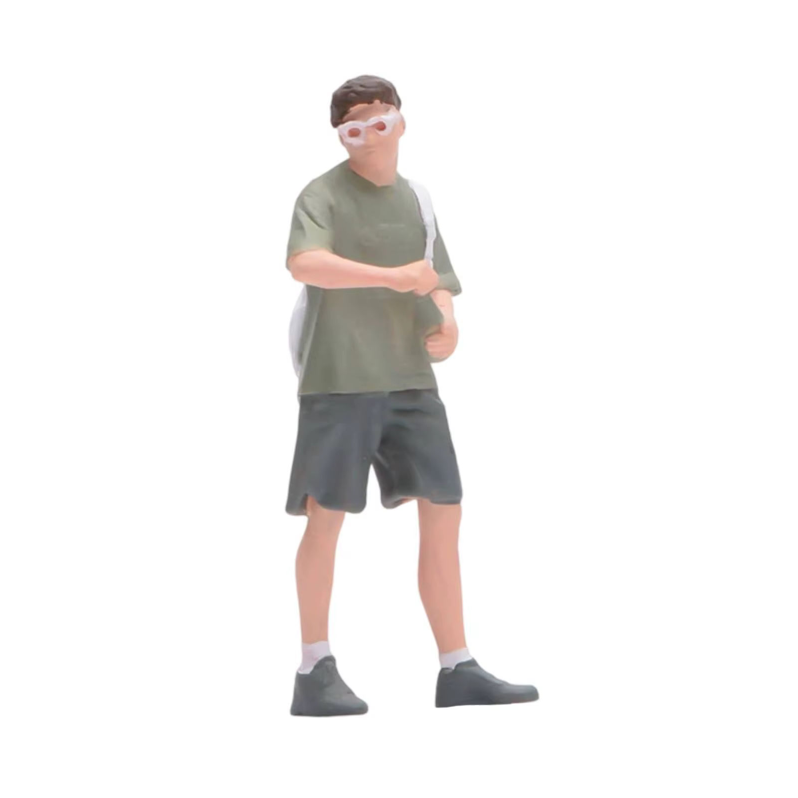 Figura masculina en miniatura para dioramas y maquetas 1:64